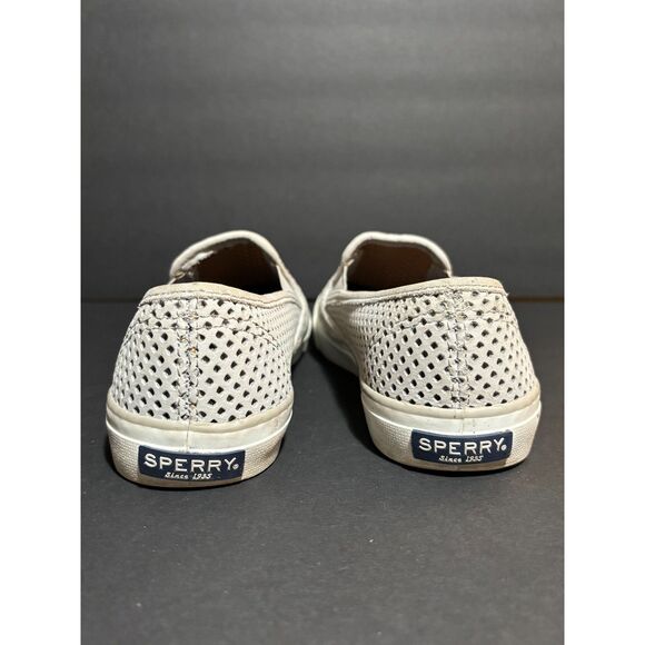 Sperry Top-Sider Women's Perforated Slip-On Sneakers – Gray Casual Size 5 - Picture 4 of 6